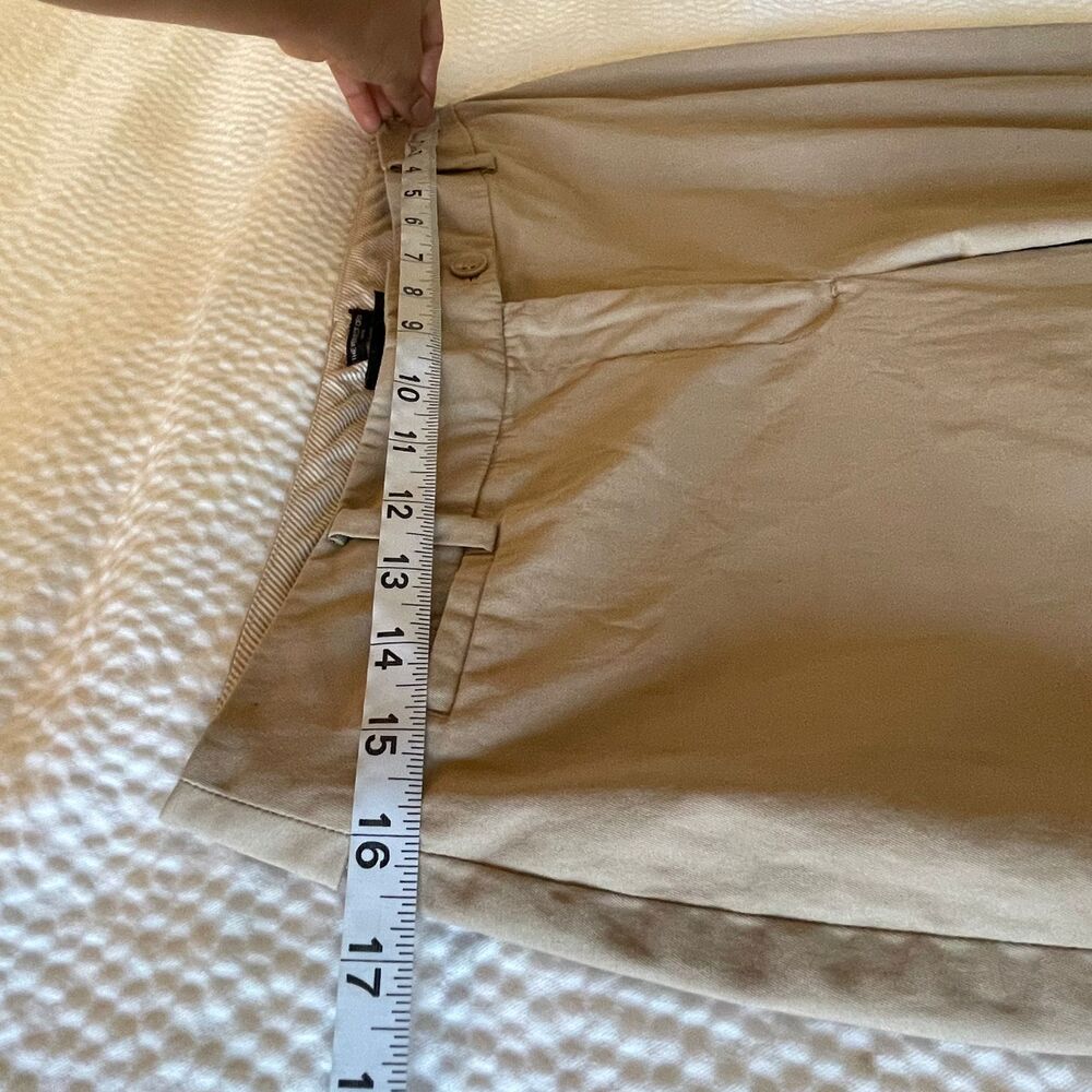 Talbots The Perfect Crop Curvy Pants Size 6 Beige Khaki Chino Cotton Trousers - Picture 7 of 7